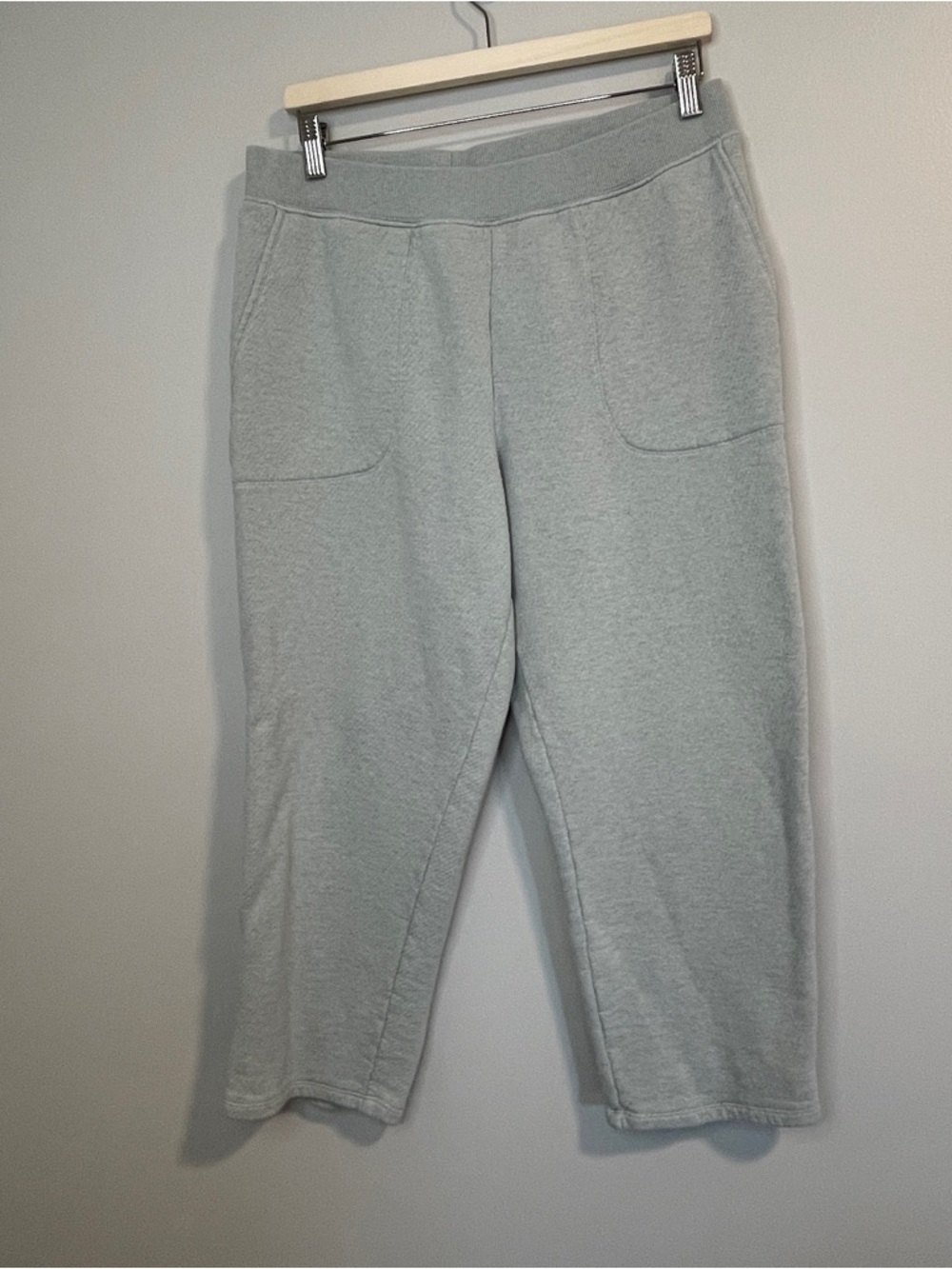 Madewell Light Green Cozy Cropped Sweatpants